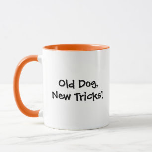 Mug Vieux Chien Café à Garniture Orange
