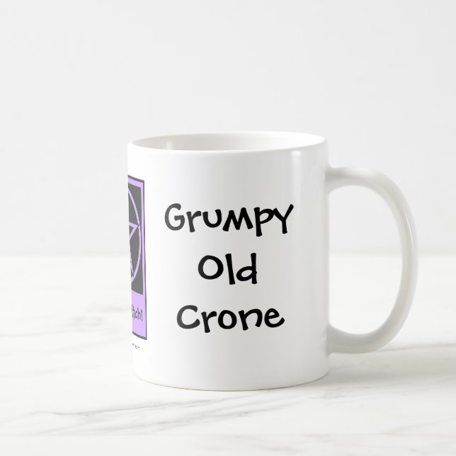 Mug Vieux Crone Grumpy une sorcière Cheeky Coupe/Mug (Droite)
