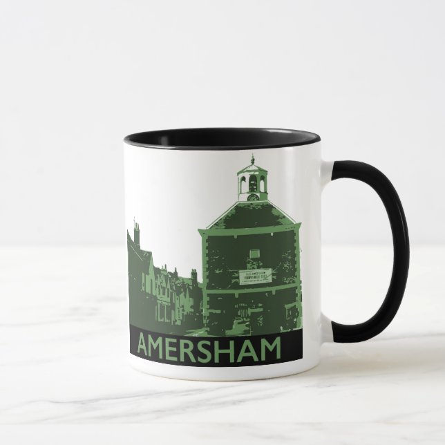 Mug Vieux hall du marché de ville d'Amersham (Droite)