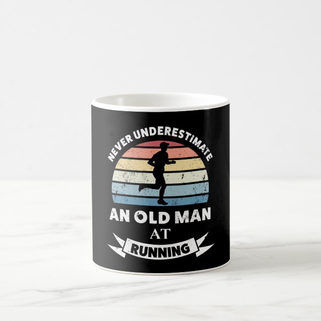 Mug Vieux homme à la course de Funny Runner Gift Papa (Centre)