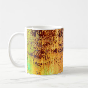 Mug Vieux métal rouille arrière - plan et texture, mét