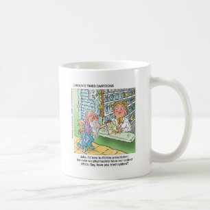 Mug Vieux Monsieur & La Pharmacie Cadeaux de Dessin An
