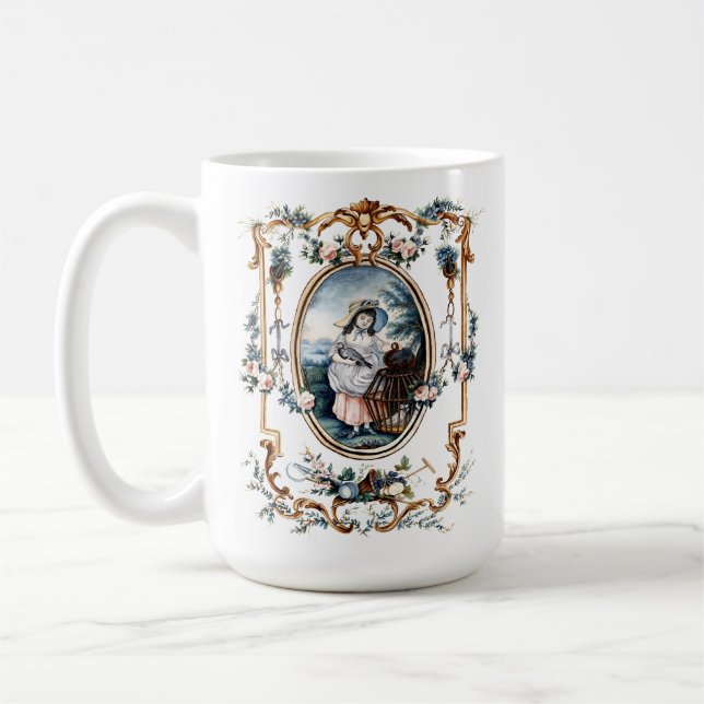 Mug Vignettes florales baroques de Jean-Baptiste Huet (Gauche)