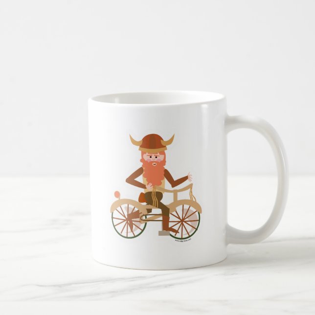 Mug Viking faisant du vélo (Droite)