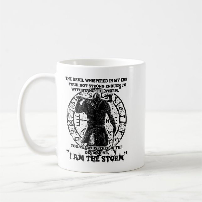 Mug Viking Guerrier Je Suis La Tempête (Gauche)