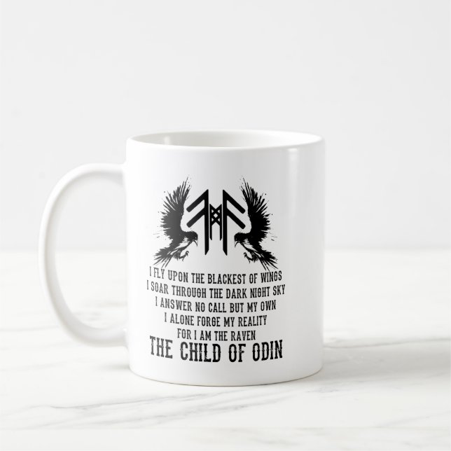 Mug Viking Raven Code (Gauche)