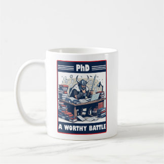 Mug Viking Student PhD Une bataille digne