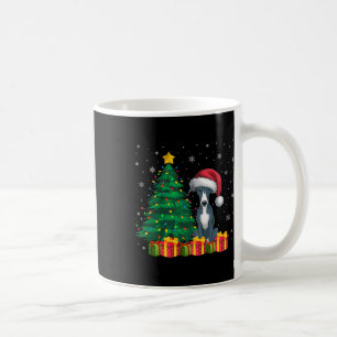 Mug Vilain Italien Greyhhop Santa Hat lumières de Noël
