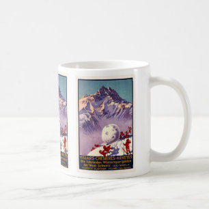 Mug Villars, Suisse, affiche de Vintage voyage