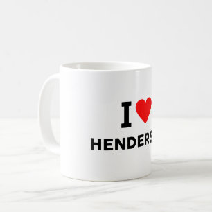 Mug ville de Henderson États-Unis Amérique USA amour e