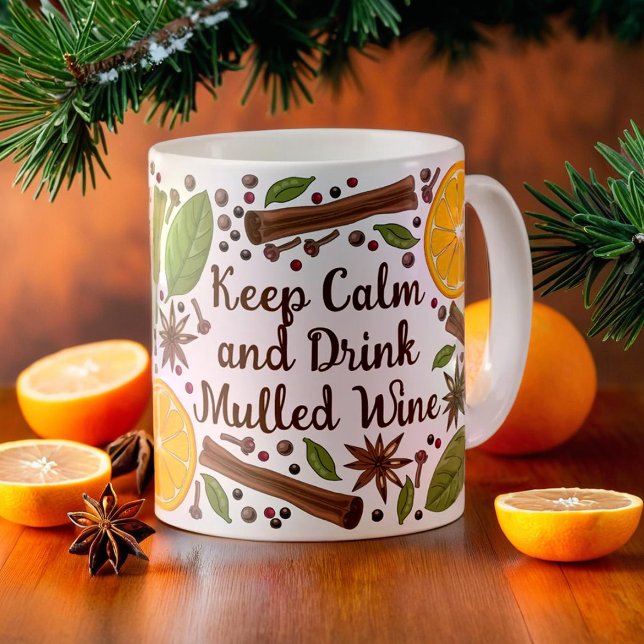 Mug Vin épicé de Noël (Christmas Spicy Mulled Wine Coffee Mug)