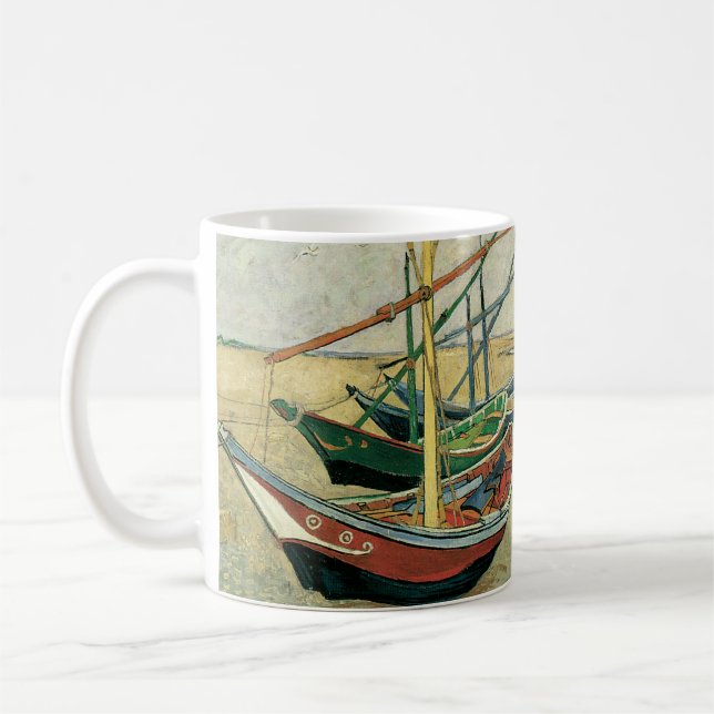 Mug Vincent van Gogh - Bateaux de pêche sur la plage (Gauche)