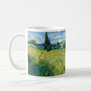 Mug Vincent van Gogh - Champ de blé vert avec cyprès