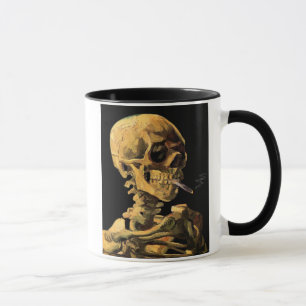 Mug Vincent Van Gogh - Crâne avec cigarette allumée