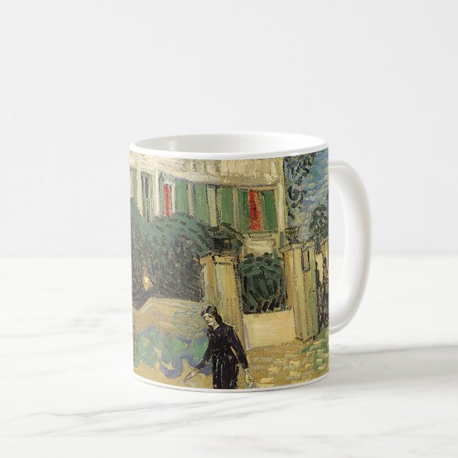 Mug Vincent van Gogh - Maison Blanche à la nuit (Devant droit)