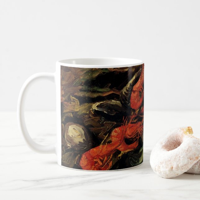 Mug Vincent van Gogh - Moules et crevettes à vie morte (Avec donut)
