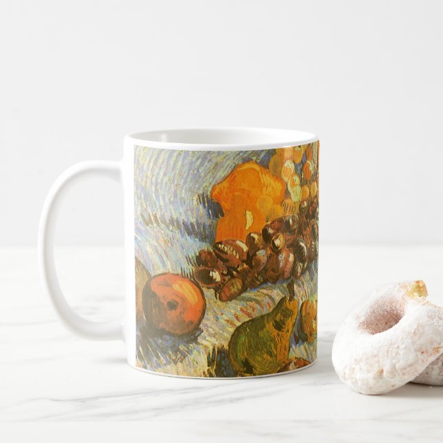 Mug Vincent van Gogh - Pommes, poires, citrons, raisin (Avec donut)