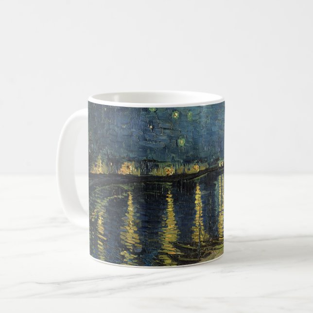 Mug Vincent van Gogh | Starry Night Over the Rhone (Devant gauche)