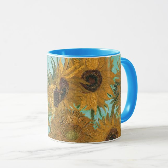 Mug Vincent van Gogh - Vase avec douze tournesols (Devant droit)