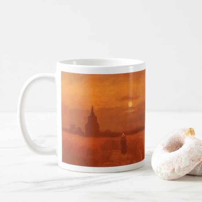 Mug Vincent van Gogh - Vieille tour dans les champs (Avec donut)
