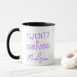Mug VINGT ans et épanouissement 20e anniversaire drôle