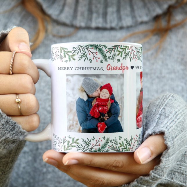 Mug Vins de Noël verdure vacances photo (Créateur téléchargé)