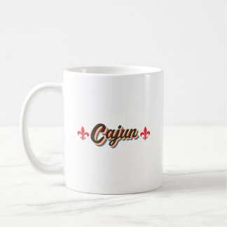 Mug Vintag classique Cajun Fleur-de-lis Retro Throwbac