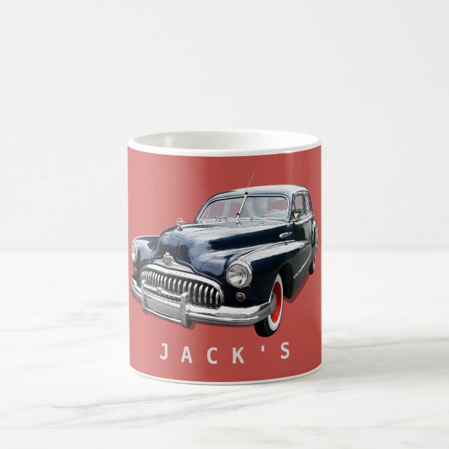 Mug Vintage 1940s Black Buick Custom (Centre)