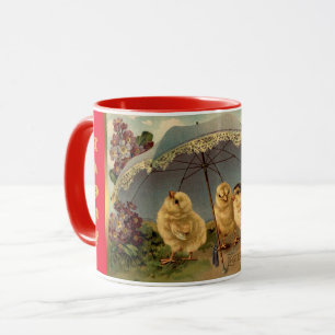 Mug Vintage 3 poulets Vacances de Pâques