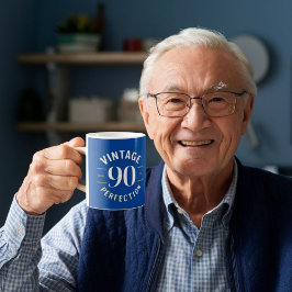 Mug Vintage 90 ans à la perfection 90e cadeaux