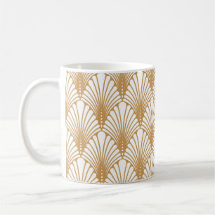 Mug vintage abstrait arabesque sans couture motif. Géa