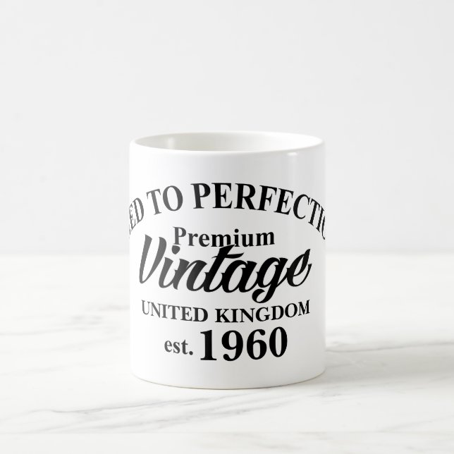 Mug Vintage âge à la perfection vieux âge drôle (Centre)