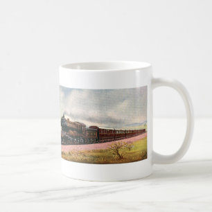 Mug Vintage-américain Ouest, Western Frontier Train