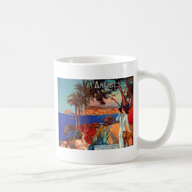 Mug Vintage Antibes Côte d'Azur (Droite)