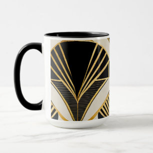 Mug vintage "Art déco doré"