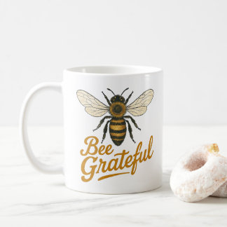 Mug Vintage Bee Grateful Nature
