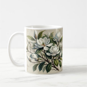 Mug Vintage blanc Magnolia Botanique
