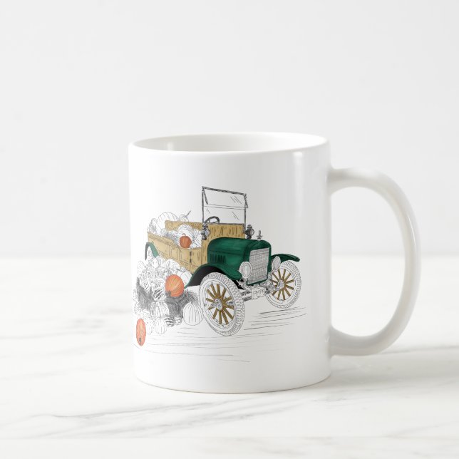 Mug Vintage Car Citrouille Harvest (Droite)