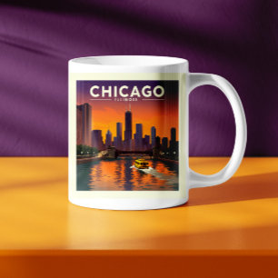 Mug Vintage Chicago Illinois