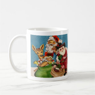 Mug Vintage Cowboy Père Noël Ouvre Son Pack