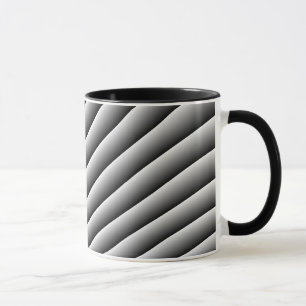 Mug vintage de lignes ondulées