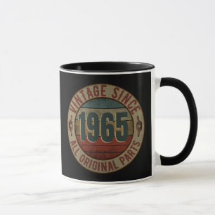 MUG VINTAGE DEPUIS 1965 TOUTES PIÈCES D'ORIGINE