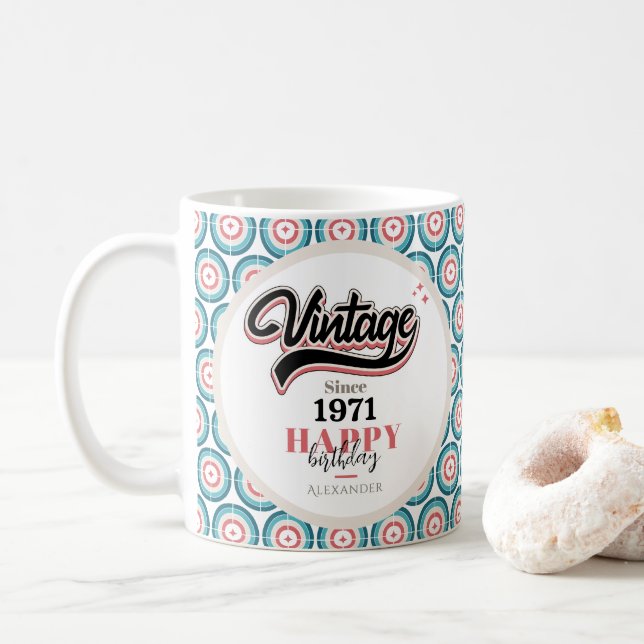 Mug Vintage depuis - 1971 (Avec donut)
