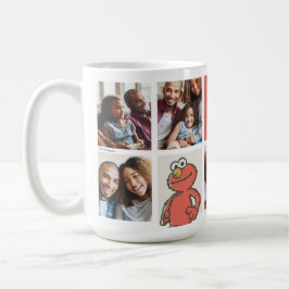 Mug Vintage Elmo | Meilleur papa - Collage photo