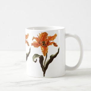 Mug Vintage Fancy Lily orange en Fleur, Fleurs de Jard