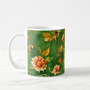 Mug Vintage Floral Jardin Aquarelle Motif sans couture