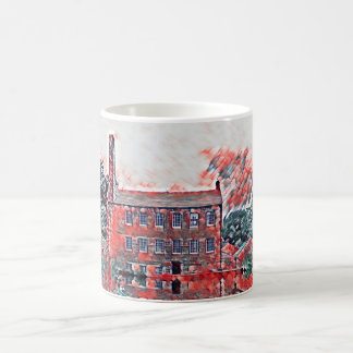 Mug Vintage Gibson Mill Red Impressionist Sketch