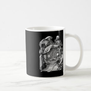 Mug Vintage Goth Skeleton Engraving Memento Mori Hallo