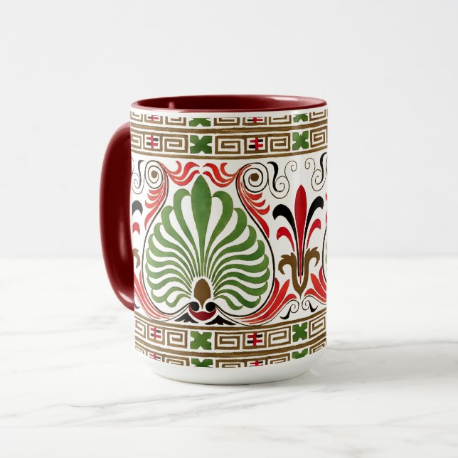 Mug Vintage grec Motif (Devant gauche)