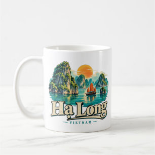 Mug Vintage Hạ Long Voyage Artistique Monument du Viet
